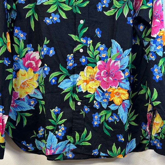 NWT Ralph Lauren Men's Hawaiian Tropical Special Edition Long Sleeve Shirt XL - Picture 4 of 8
